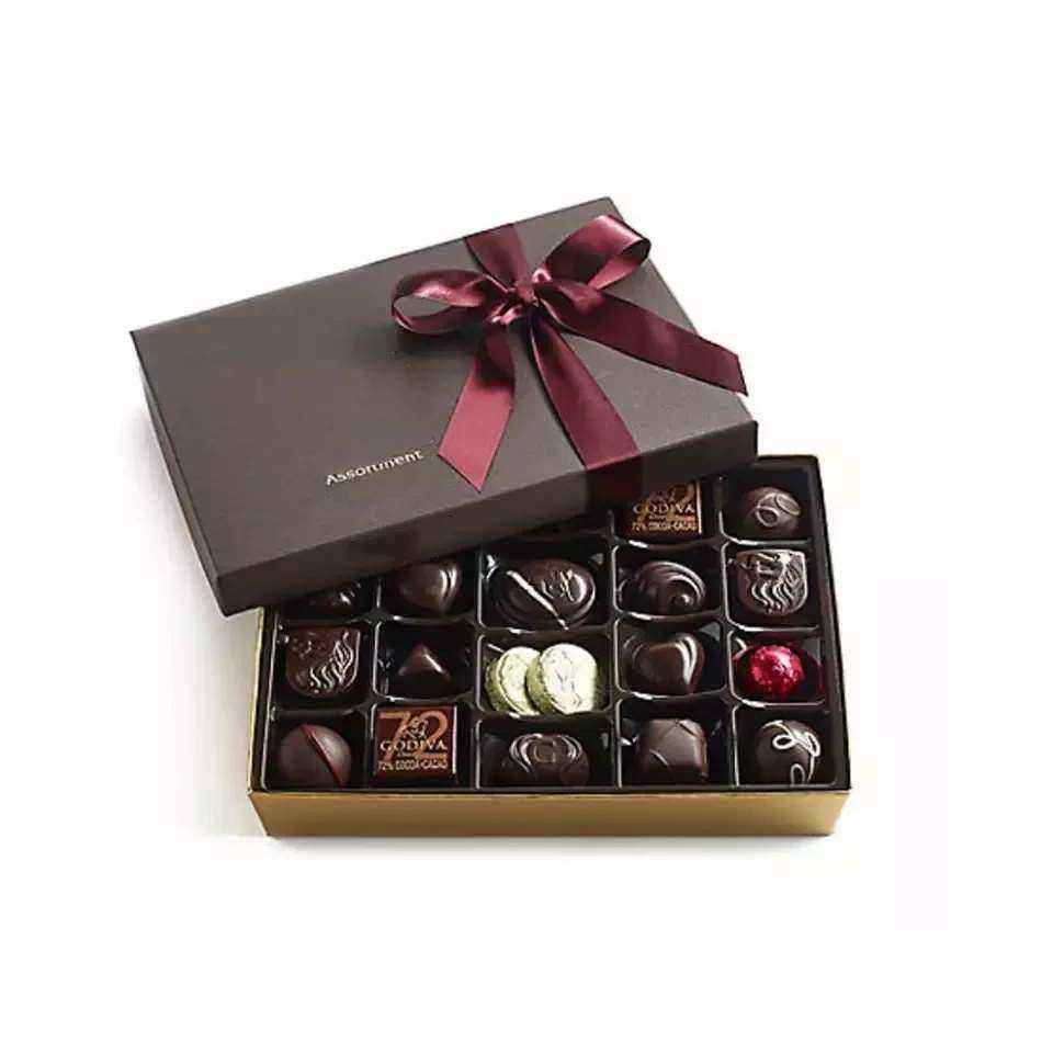 Manufacturer Wholesale Custom Contactless Food Luxury Packaging Cookies Candy Nuts Chocolate Gift Box